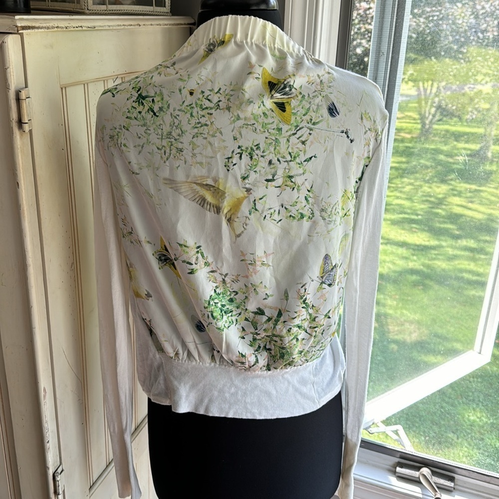 Ted Baker London Tailee Gem whimsical Gardens Open Front Cardigan